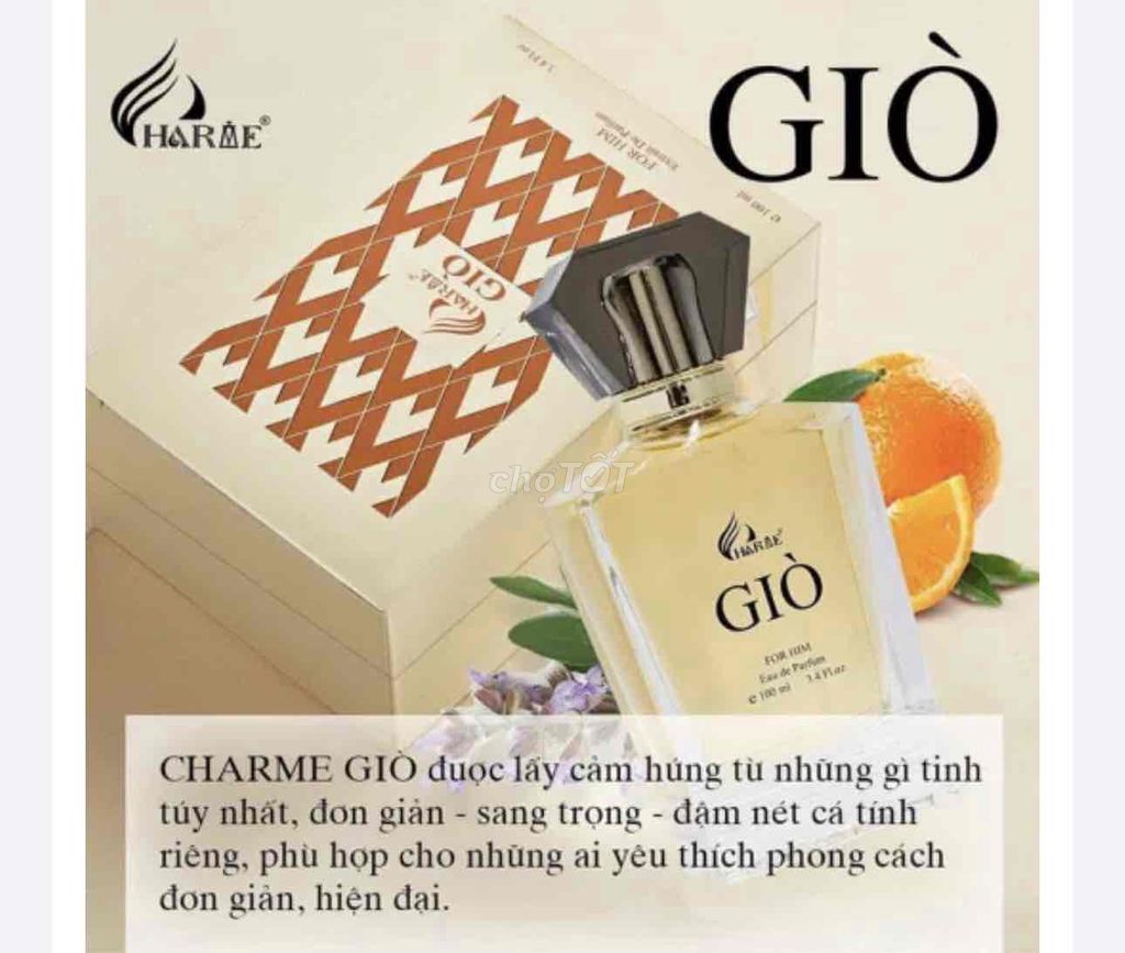 Nước hoa Charme Giò Nam 100ml. Mua bán Nước hoa tại Thành phố Biên Hòa Đồng Nai được đăng bởi Phương Phương hình 1