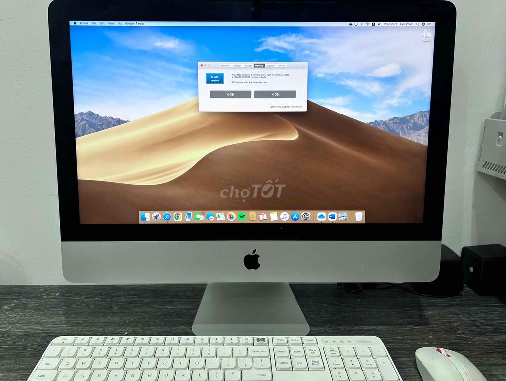 Apple iMac 21.5 2013 i5 8GB/255GB. Mua bán Máy tính để bàn tại Quận Bình Thạnh Tp Hồ Chí Minh được đăng bởi Phạm Đăng Lâm hình 1