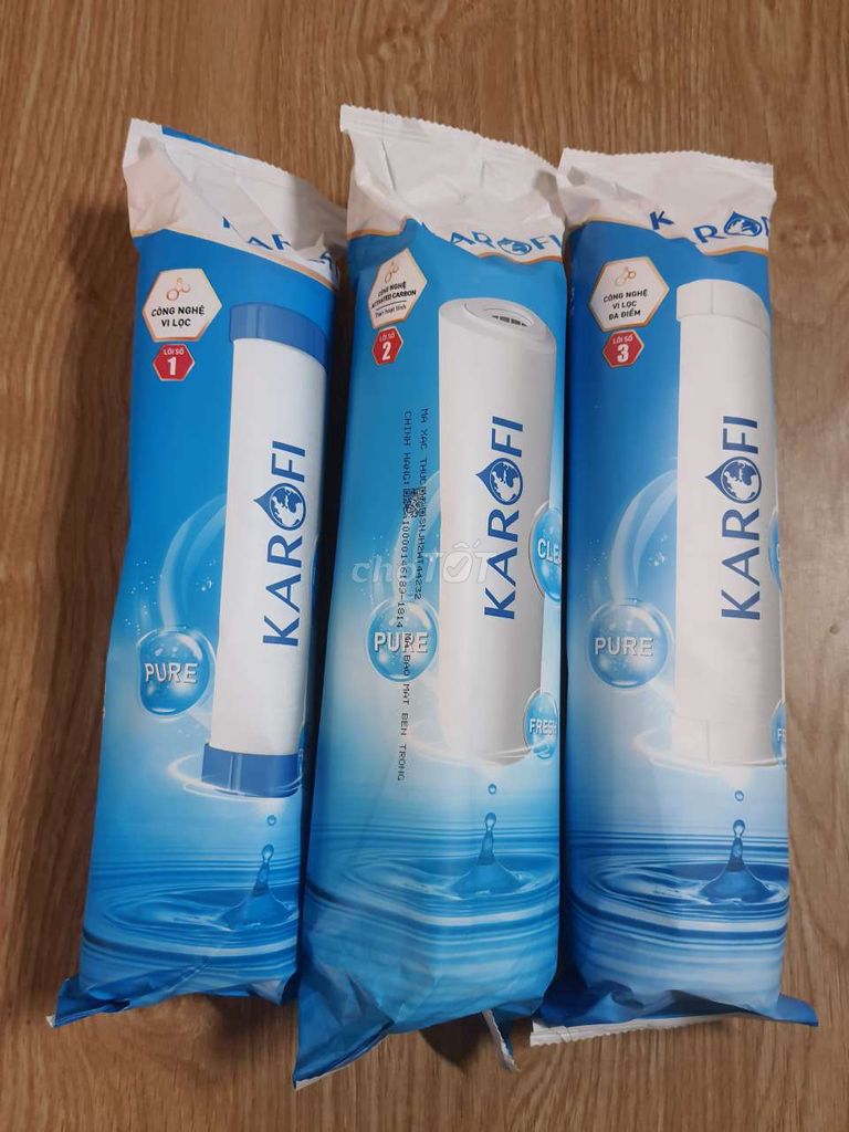 Bộ lõi lọc nước karofi 1,2,3.. Mua bán Nội thất, đồ gia dụng khác tại Thành phố Thủ Đức Tp Hồ Chí Minh được đăng bởi Quang Minh  hình 1