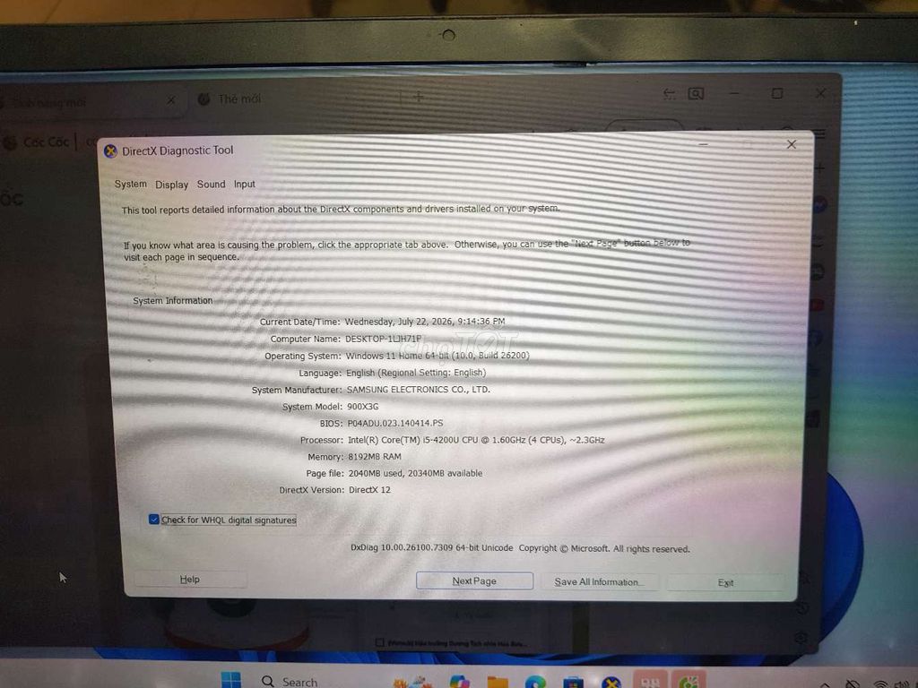 Samsung NP900X3G i5 4200u 13 inch 8GB/128GB . Mua bán Laptop tại Quận Tân Phú Tp Hồ Chí Minh được đăng bởi Lơi hình 1