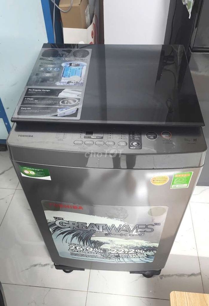 Thanh lý máy giặt Toshiba 8 kg còn mới 90%