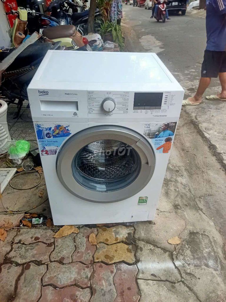 Bán máy giặt beko 8kg cửa ngang inverter chạy êm