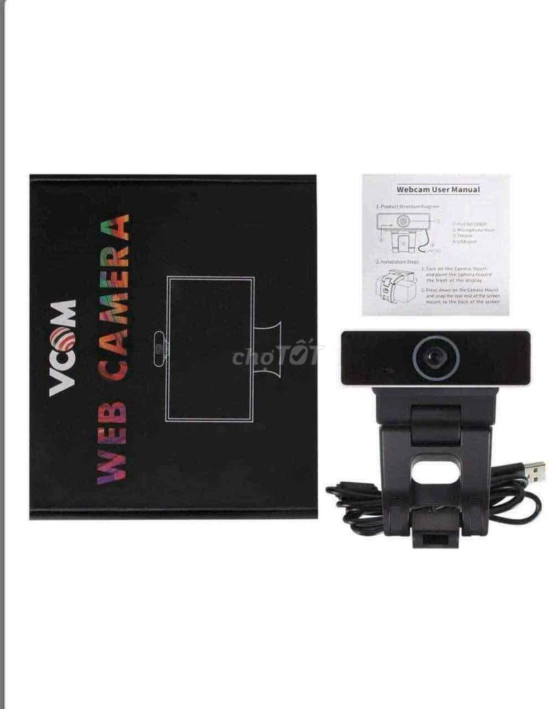 Web Camera VCOM Full HD 1080P có Micro Xách tay Mỹ