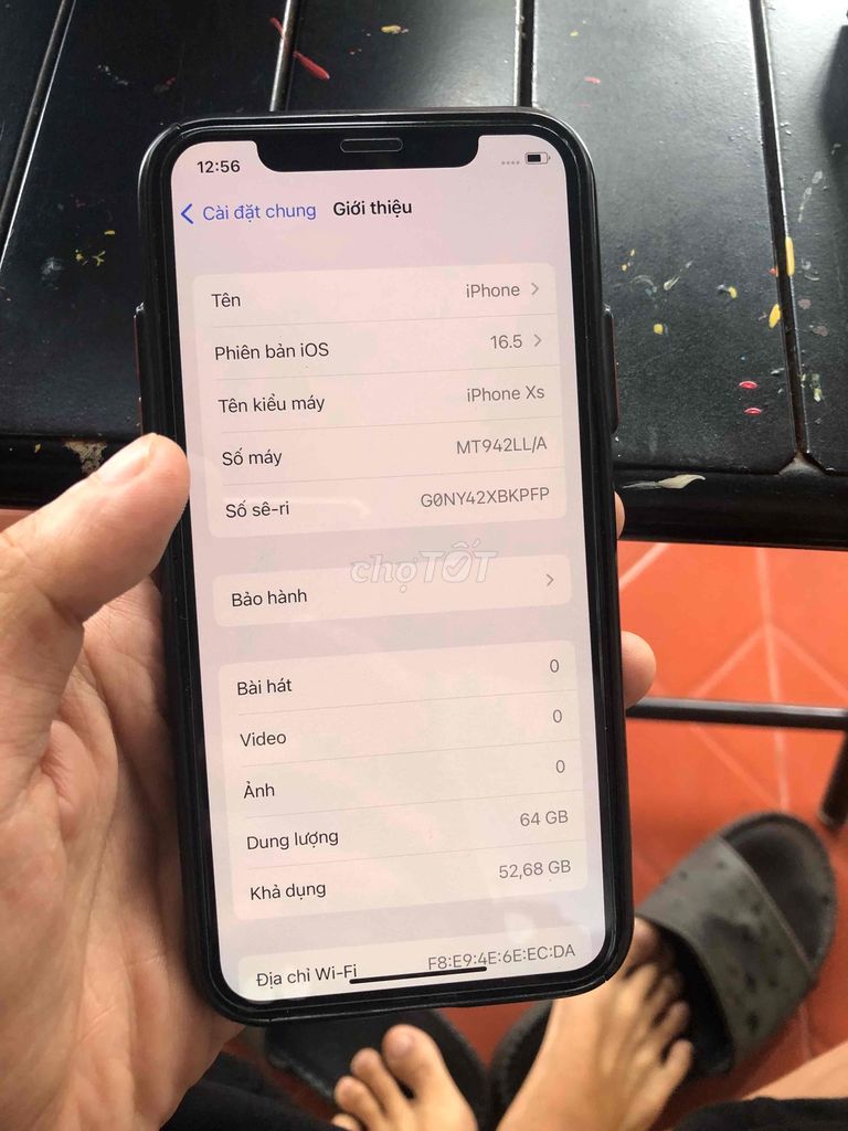 Apple iPhone Xs 64GB Đen iOS 16.5. Mua bán Điện thoại tại Thành phố Buôn Ma Thuột Đắk Lắk được đăng bởi Tonny Ty hình 1