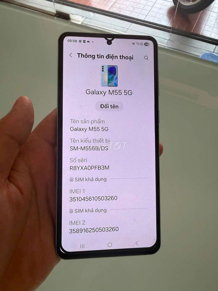 Samsung M55 5G 12GB/256GB Xanh nhạt. Mua bán Điện thoại tại Quận Bình Thạnh Tp Hồ Chí Minh được đăng bởi Cầm Đồ Thanh Lý hình 1