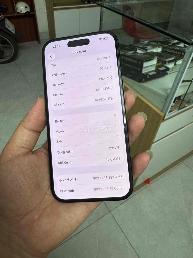 IPHONE 16 128G VN/A. Mua bán Điện thoại tại Huyện Bình Xuyên Vĩnh Phúc được đăng bởi Minh  hình 1