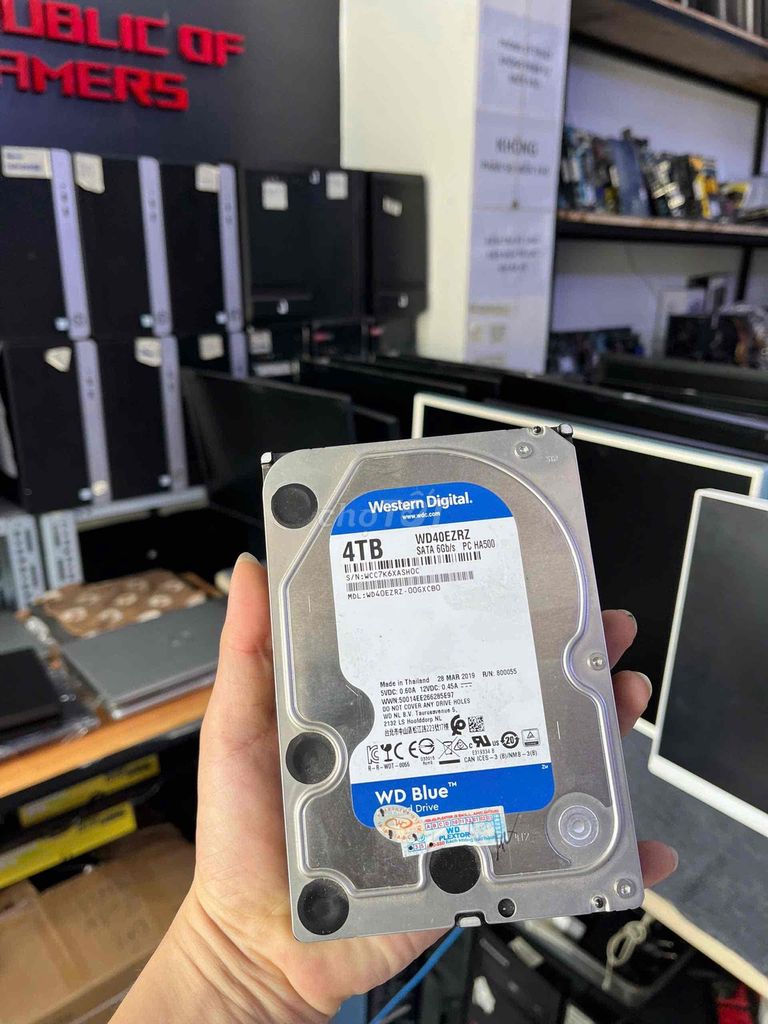 Ổ CỨNG HDD 4TB WD BLUE SK 100% BH 1-1