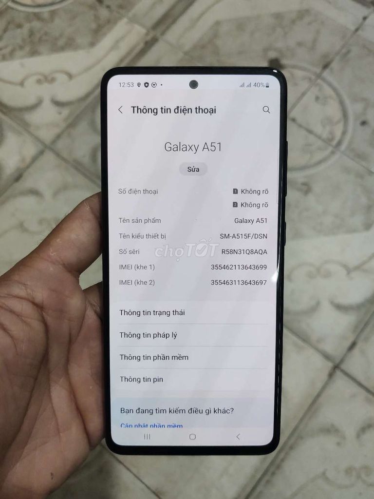Samsung A51 Đen. Mua bán Điện thoại tại Quận Hoàng Mai Hà Nội được đăng bởi Nguyễn Xuân Đại hình 1