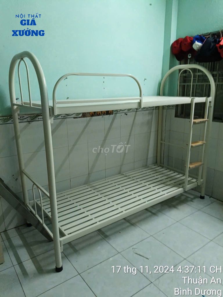 GIƯỜNG NGỦ GIƯỜNG SẮT CỰC BỀN HÀNG RẺ MỚI ---. Mua bán Giường, chăn ga gối nệm tại Huyện Đức Hòa Long An được đăng bởi Nội Thất Giá Xưởng  hình 1