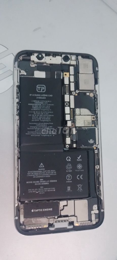 Cụm iphone x bạc( vỏ đẹp 98%). Mua bán Linh kiện (RAM, Card...) tại Thành phố Cẩm Phả Quảng Ninh được đăng bởi Kênh doraemon hình 1