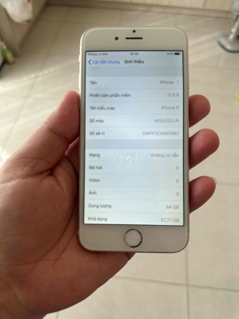 iPhone 6 16GB Xám. Mua bán Điện thoại tại Thành phố Long Xuyên An Giang được đăng bởi Mr Wind hình 1