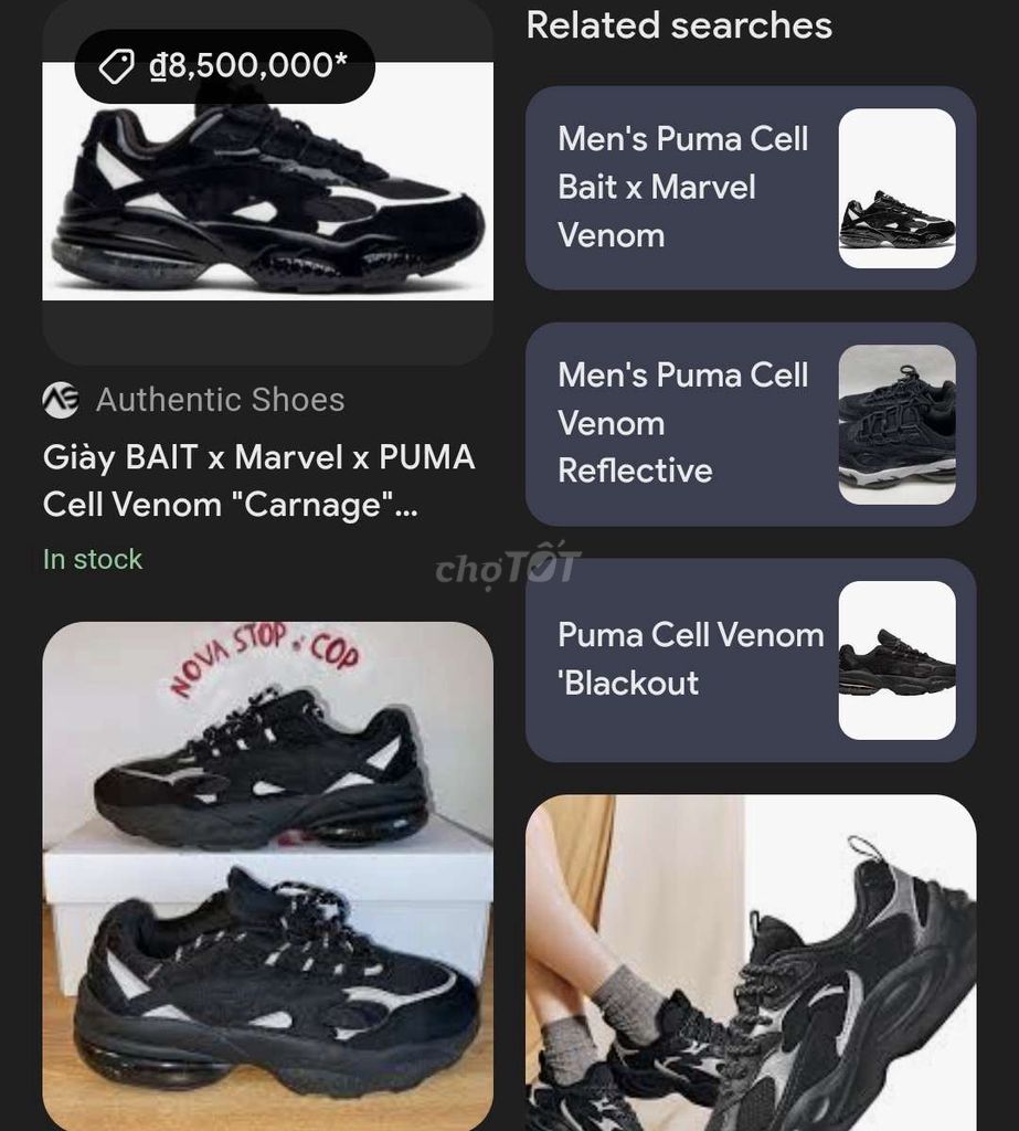 Giày Marvel x PUMA Cell Venom chính hãng