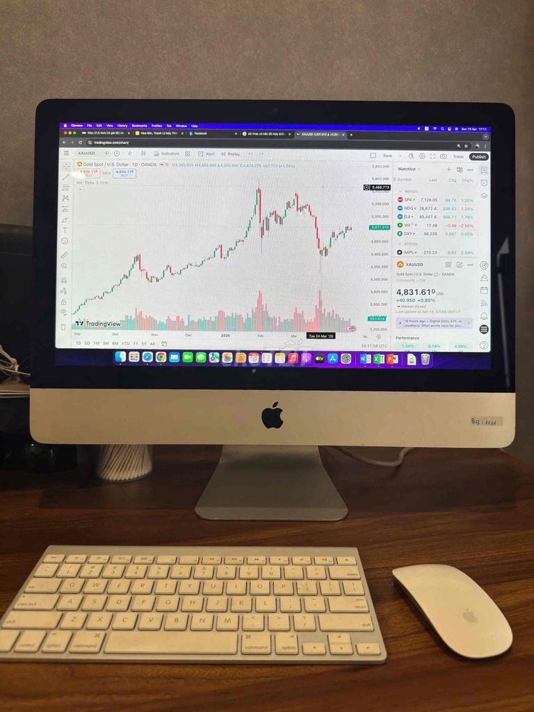Apple iMac Bạc. Mua bán Máy tính để bàn tại Quận Tân Bình Tp Hồ Chí Minh được đăng bởi Nguyen Quang Dat hình 1