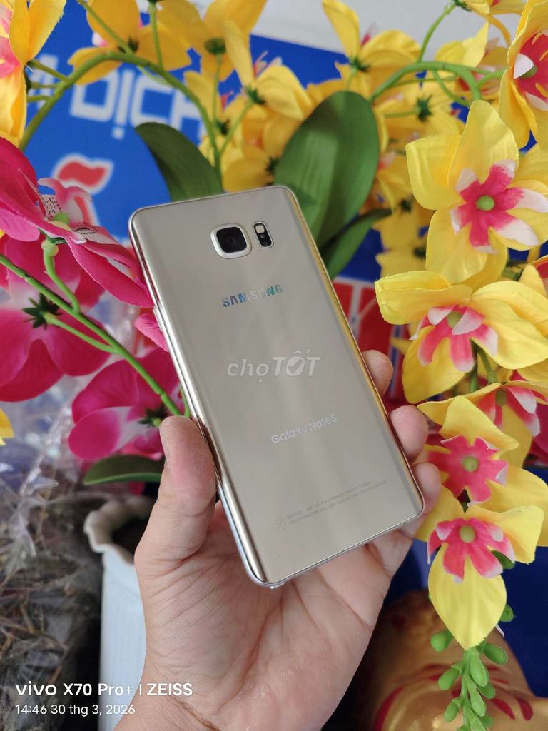 Samsung Galaxy Note 5 Vàng Đã sử dụng. Mua bán Điện thoại tại Thành phố Biên Hòa Đồng Nai được đăng bởi Tùng phát  hình 1