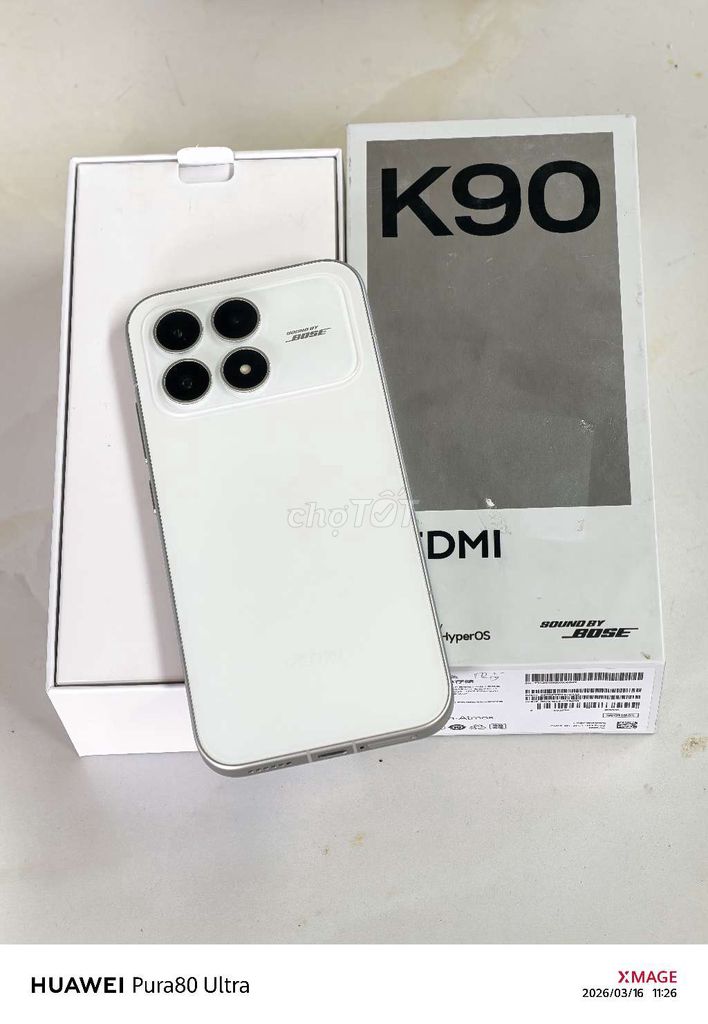 Xiaomi Redmi K90 5G 12/256GB Trắng Như mới. Mua bán Điện thoại tại Huyện Củ Chi Tp Hồ Chí Minh được đăng bởi Đạo Phong hình 1