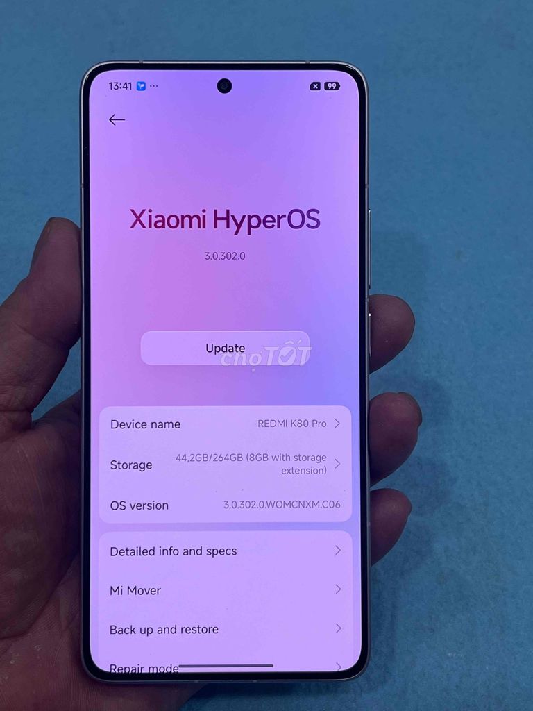 Xiaomi Redmi K80 Pro 12/256GB Trắng. Mua bán Điện thoại tại Quận Hoàng Mai Hà Nội được đăng bởi Nguyennoi hình 1
