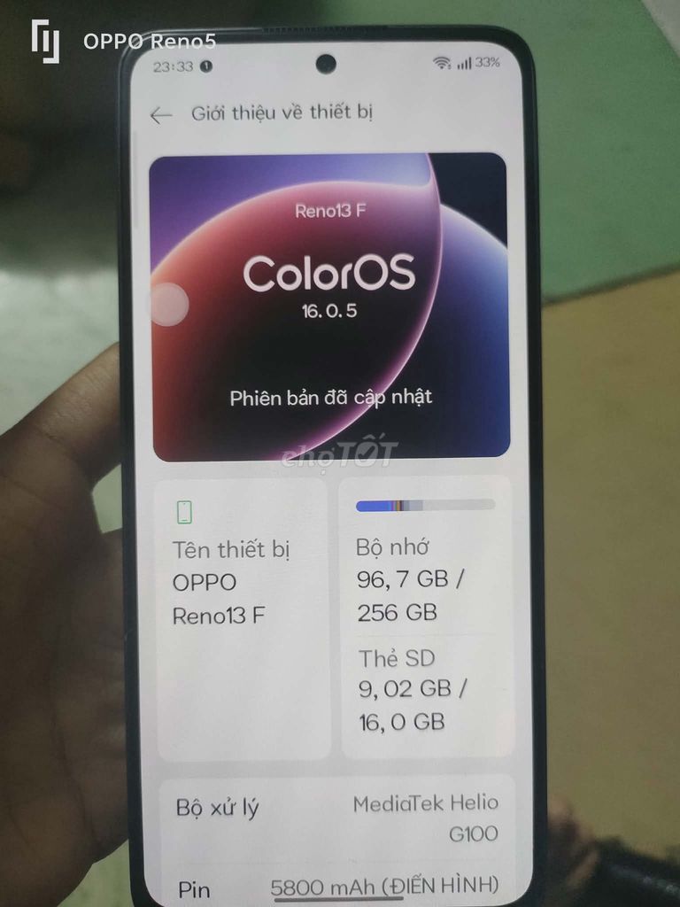 OPPO Reno 13F 8GB 256GB Đen. Mua bán Điện thoại tại Quận 6 Tp Hồ Chí Minh được đăng bởi Tâm Trần hình 1