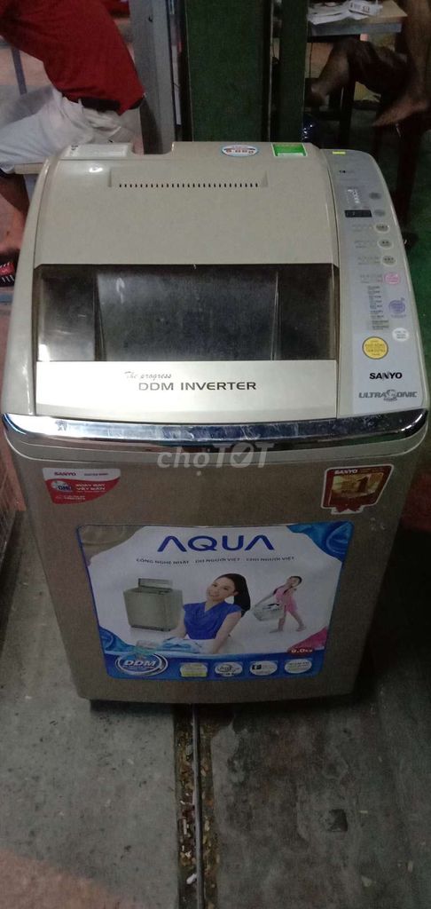 0347679940 - Máy giặt sanyo inverter 9kg tiết kiệm