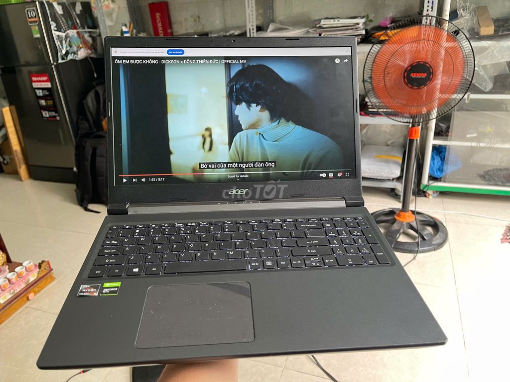 Acer Aspire 7 A715/Ryzen 5-5500u/8GB/GTX1650/512GB