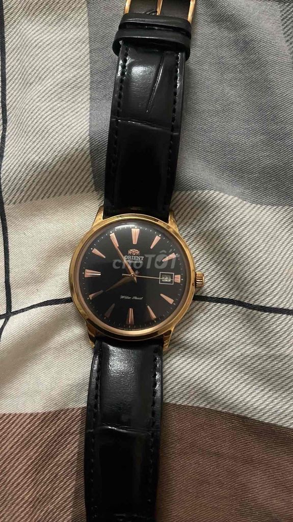 Đồng hồ Orient Nam Dây da Đen. Mua bán Đồng hồ tại Thành phố Bắc Giang Bắc Giang được đăng bởi Tugiabacgiang hình 1