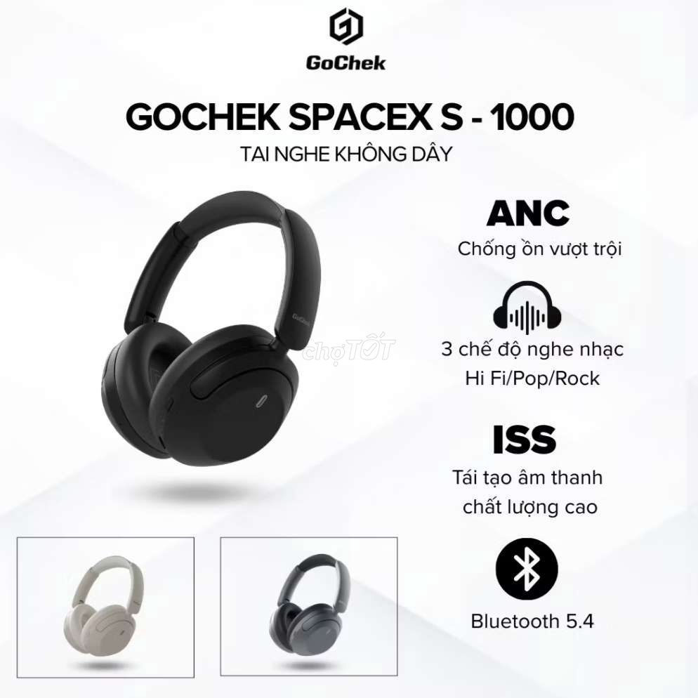 Tai nghe GoChek SpaceX S-1000 Đen. Mua bán Tivi, Âm thanh tại Quận 3 Tp Hồ Chí Minh được đăng bởi Ngô Hữu Nam hình 1