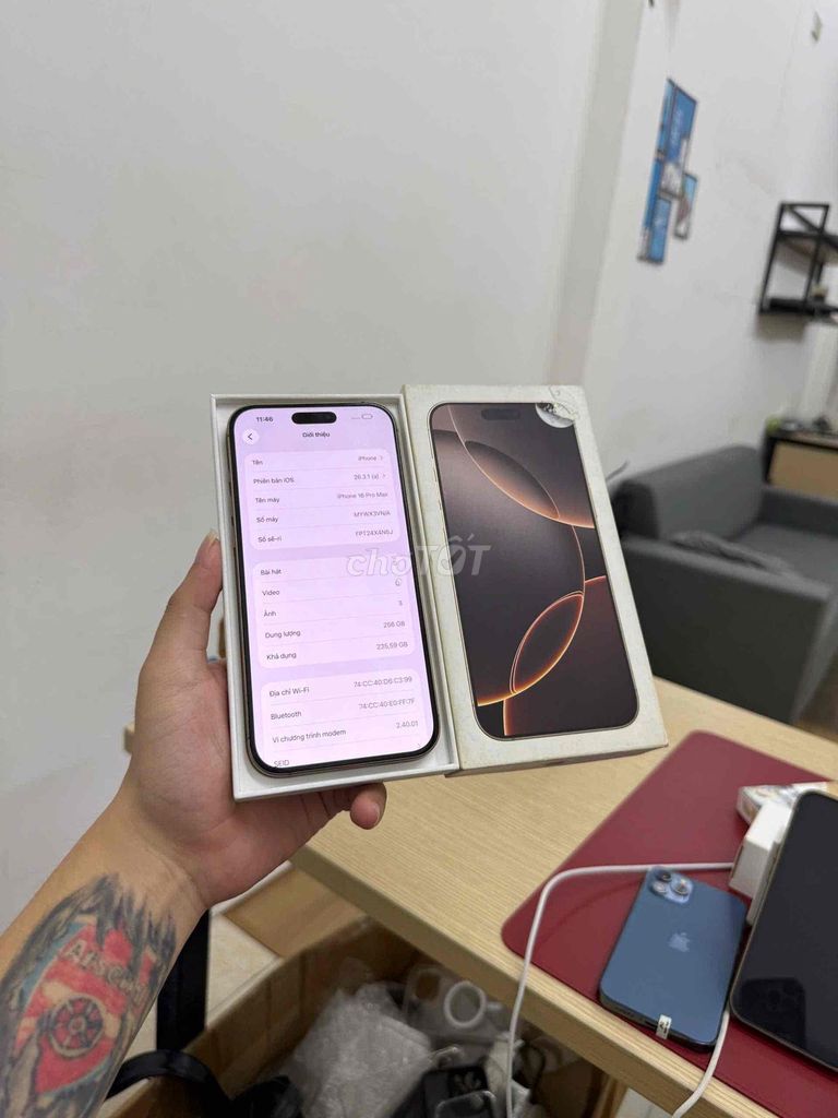 iPhone 16 Pro Max 256GB Like New 99%. Mua bán Điện thoại tại Quận Đống Đa Hà Nội được đăng bởi KT Hà Nội Mobile hình 1