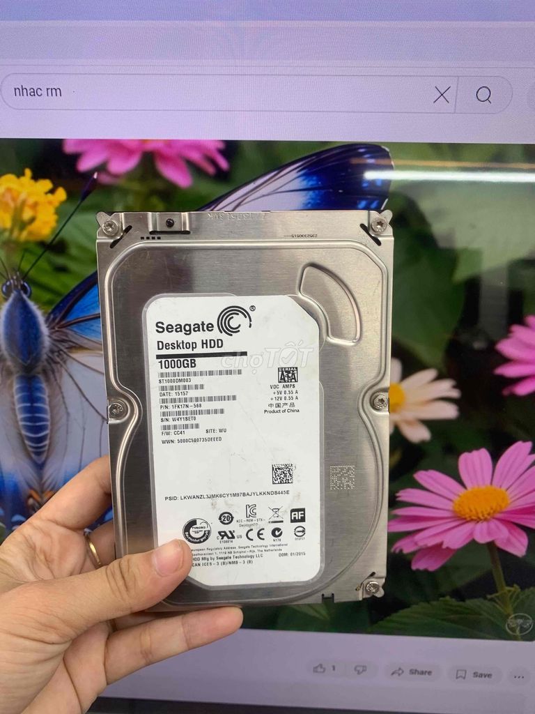 Ổ CỨNG 1TB HÃNG SEAGATE SK 100% CHUYÊN PC CAME