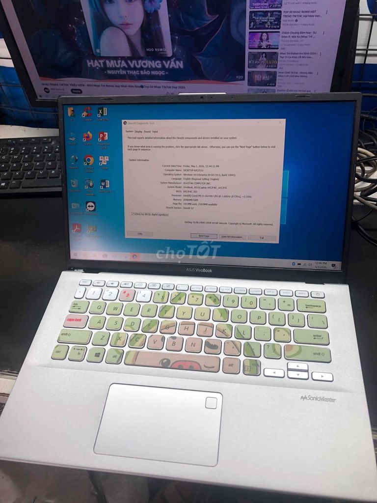 Asus Vivobook X412 i5 Gen 10 20GB/256GB. Mua bán Laptop tại Thành phố Thủ Đức Tp Hồ Chí Minh được đăng bởi VI TINH HIỀN  TRUNG hình 1