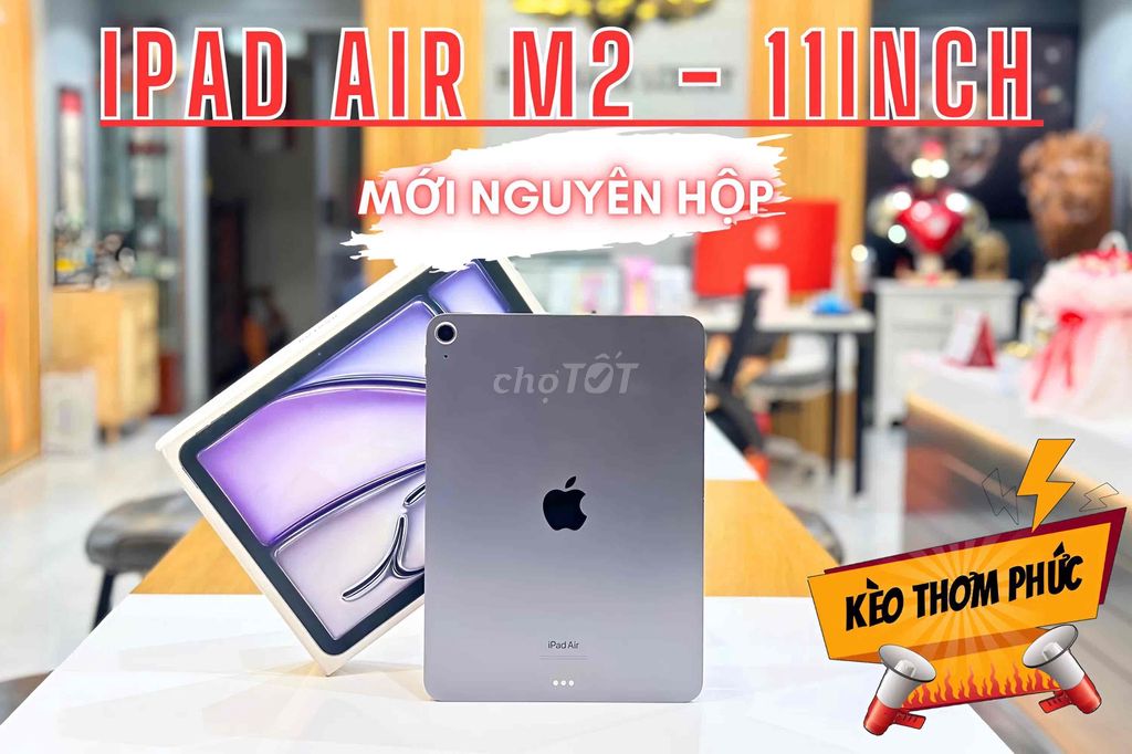 iPad Air M2 - 11inch - MỚI NGUYÊN HỘP - BH~12THÁNG