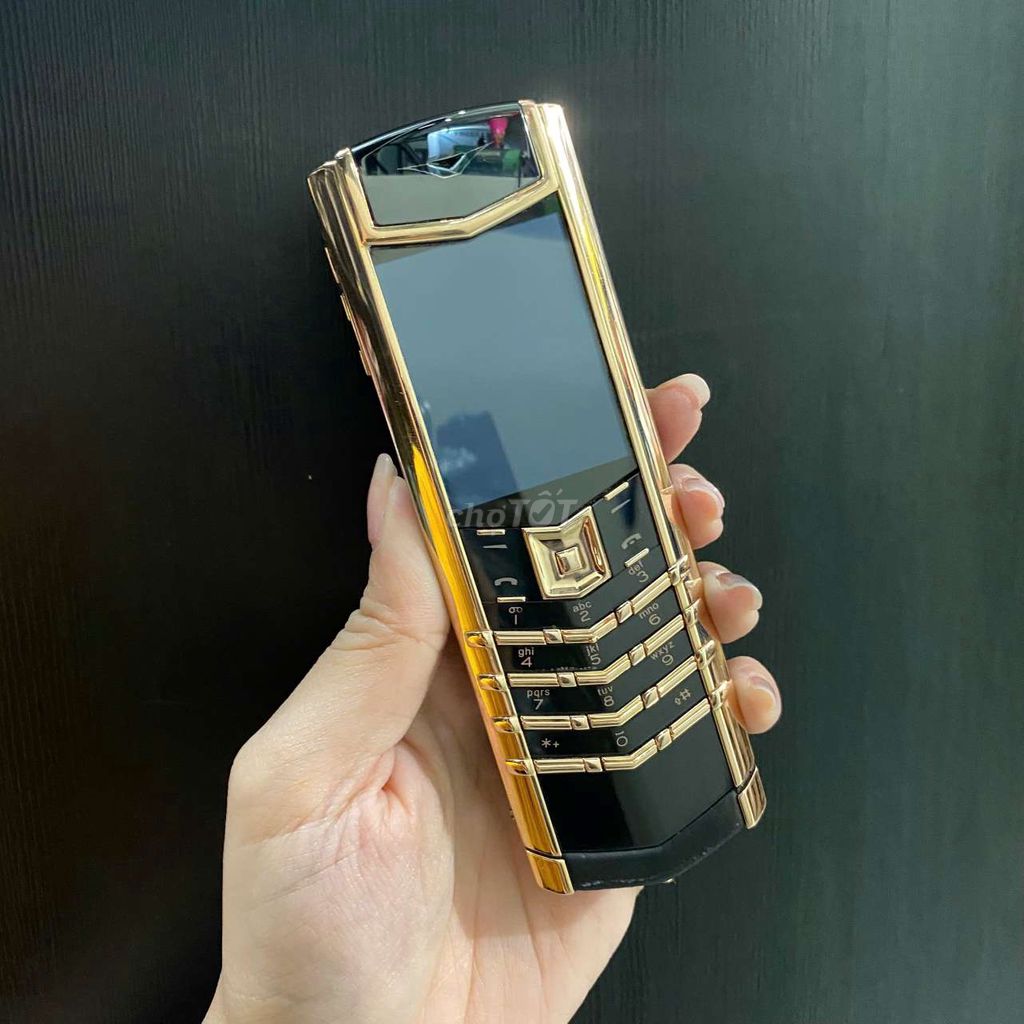 Vertu signature S vàng khối 750 máy chính hãng