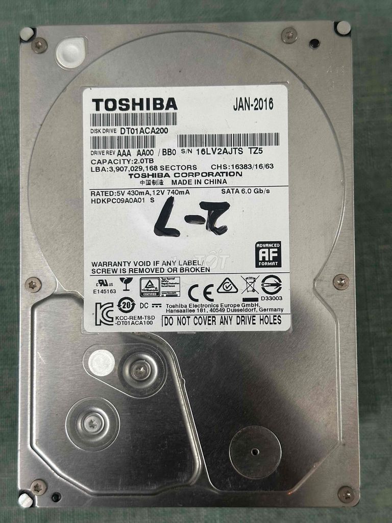 Thanh lý rẻ HDD 2T (100k), 1T (50k)