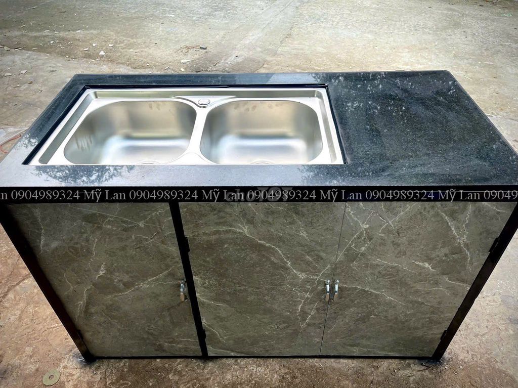 Tủ bếp Nhựa giả đá Đen Xám. Mua bán Tủ, kệ gia đình tại Huyện Hòa Vang Đà Nẵng được đăng bởi TRẦN MỸ LAN hình 1