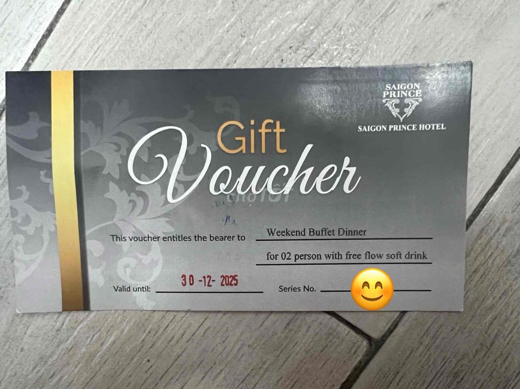 VOUCHER BUFFET HẢI SẢN CUỐI TUẦN KS SAIGON PRINCE