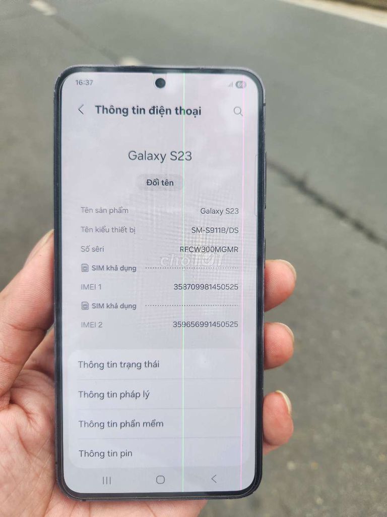 Samsung Galaxy S23 257GB sọc màn. Mua bán Điện thoại tại Huyện Phú Xuyên Hà Nội được đăng bởi Hưng hình 1