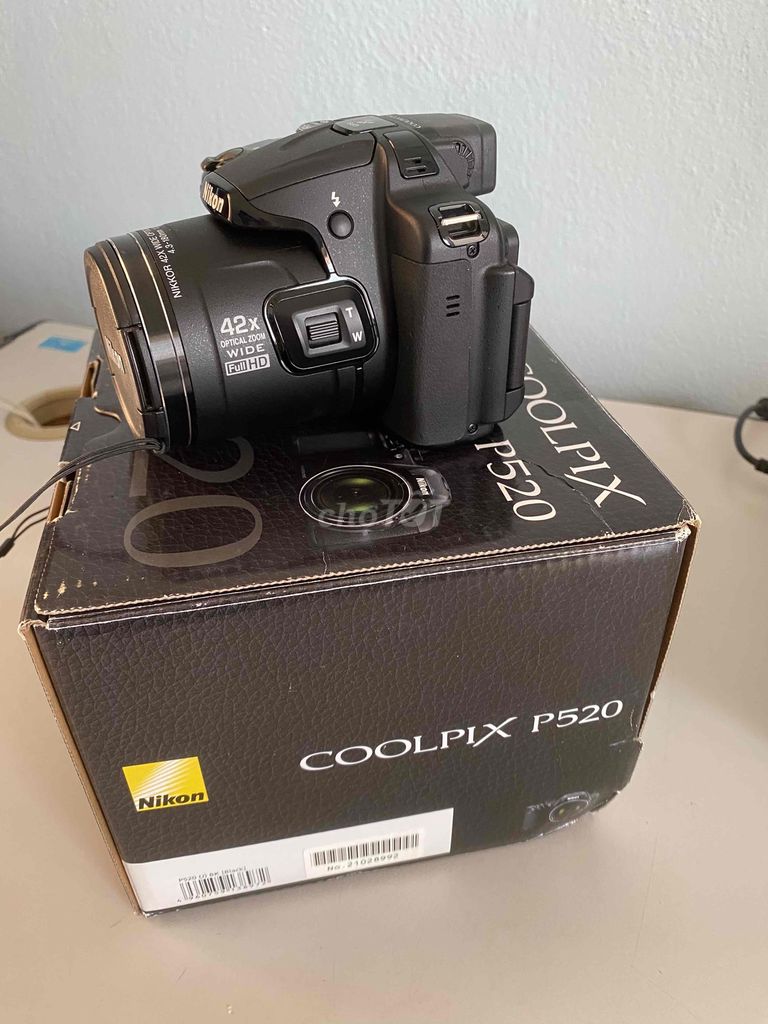 Nikon Coolpix P 520 Siêu Zoom Full Box.