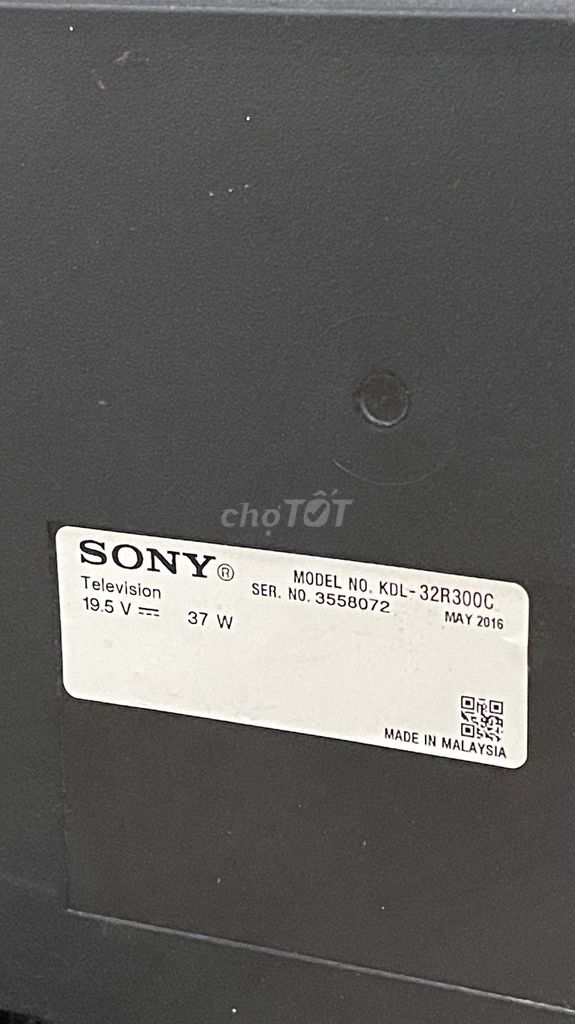 Tivi Sony KDL-32R300C Đen vỡ màn hình. Mua bán Tivi, Âm thanh tại Quận Tân Phú Tp Hồ Chí Minh được đăng bởi TRẦN NGỌC THÀNH hình 1