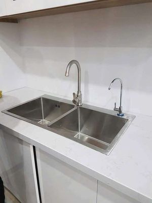 Combo chậu Vòi rửa chén  Inox304 cổ ngỗng bạc. Mua bán Thiết bị vệ sinh, nhà tắm tại Quận Bắc Từ Liêm Hà Nội được đăng bởi Mr Hùng