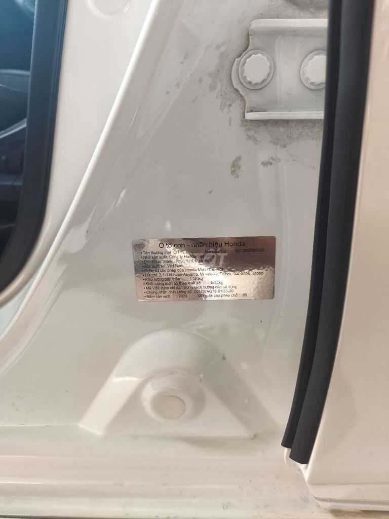 Honda City RS Sensing 2023 Trắng 7xxx km