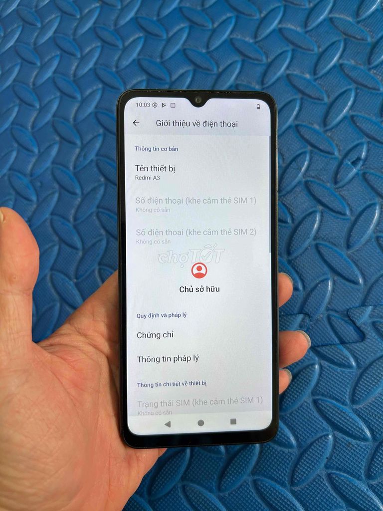 Xiaomi Redmi A3 Zin cũ pin 5000. Mua bán Điện thoại tại Quận Hà Đông Hà Nội được đăng bởi Mạnh Mobile hình 1