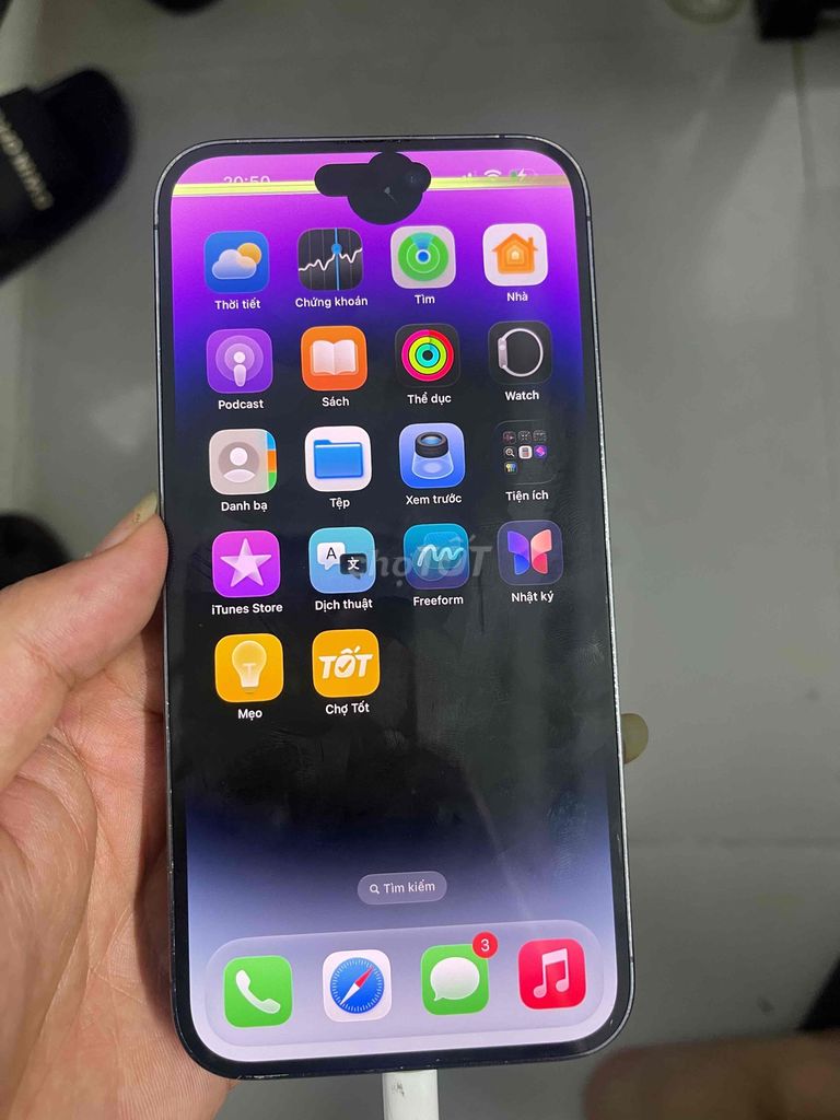 Apple iPhone 14 Pro Max Tím Mất Face ID. Mua bán Điện thoại tại Quận Hoàng Mai Hà Nội được đăng bởi Tài hình 1