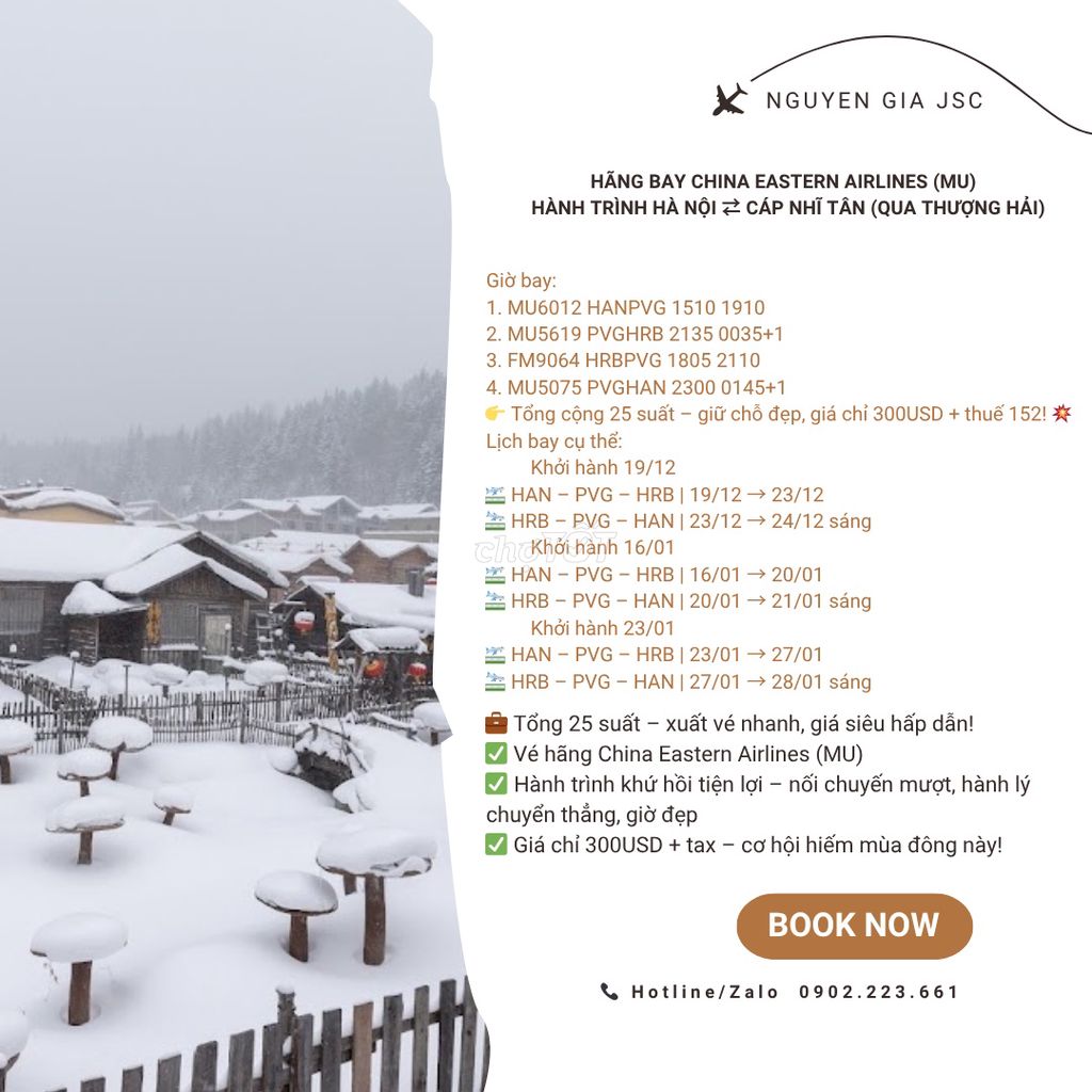 Hà Nội ⇄ Cáp Nhĩ Tân (qua Thượng Hải). Du lịch tại Quận Ba Đình Hà Nội được đăng bởi Trang Hoang travel hình 1