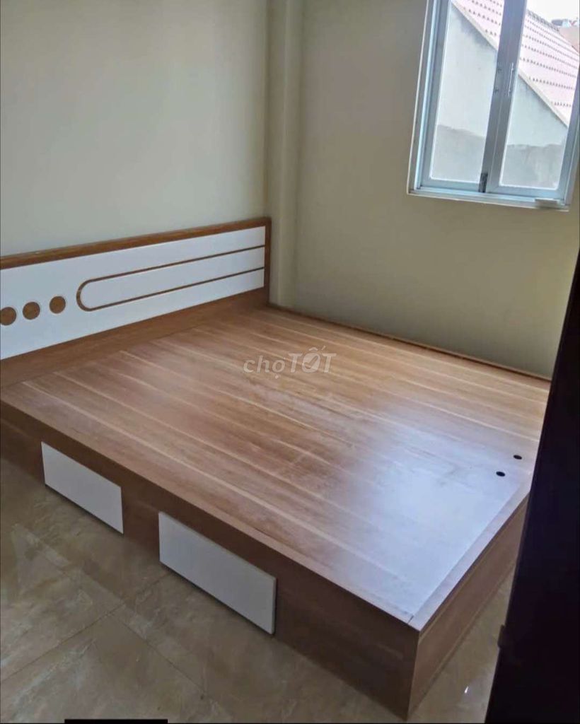 GIƯỜNG MDF GỖ CÔNG NGHIỆP 1M8 2M CÓ 2 HỘP KÉO . Mua bán Giường, chăn ga gối nệm tại Thành phố Thuận An Bình Dương được đăng bởi Phương hoa hình 1