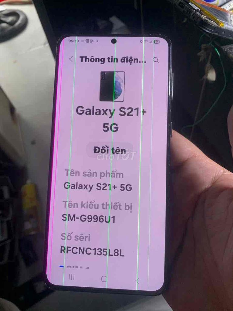 Samsung Galaxy S21+ 5G Hồng Hỏng màn hình. Mua bán Điện thoại tại Quận Bình Tân Tp Hồ Chí Minh được đăng bởi ĐT GiÁ RẺ hình 1