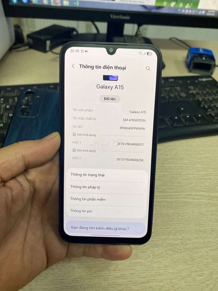 Samsung Galaxy A15 8G/128GB Đen. Mua bán Điện thoại tại Quận Hai Bà Trưng Hà Nội được đăng bởi Quốc Bảo hình 1