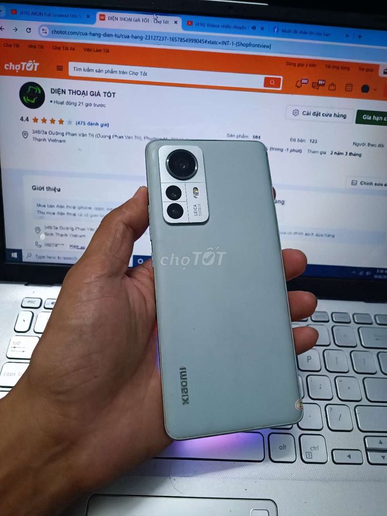 XIAOMI 12S PRO 8GB.128GB SNAP 8+ GEN 1 PIN 4600. Mua bán Điện thoại tại Quận Bình Thạnh Tp Hồ Chí Minh được đăng bởi Dân Mobile hình 1