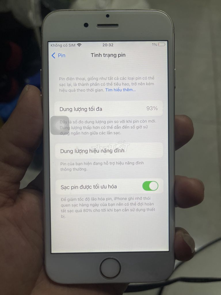 Apple iPhone 6s 32GB Bạc. Mua bán Điện thoại tại Quận Ninh Kiều Cần Thơ được đăng bởi phan tuan hình 1