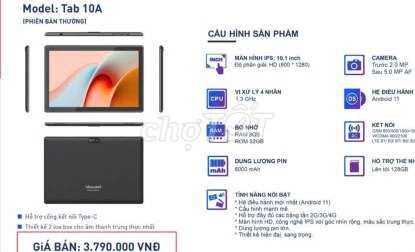 Máy full hộp the gioi di dong .bh 12tháng.. Mua bán Máy tính bảng tại Quận 1 Tp Hồ Chí Minh được đăng bởi trùm giá rẻ hình 2