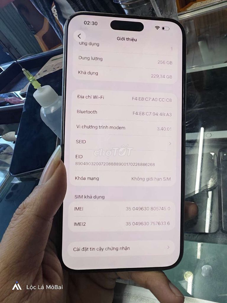 Apple iPhone 14 Pro Max 256GB Tím Đã sử dụng. Mua bán Điện thoại tại Thành phố Đà Lạt Lâm Đồng được đăng bởi Lộc Lá Mô Bai hình 1