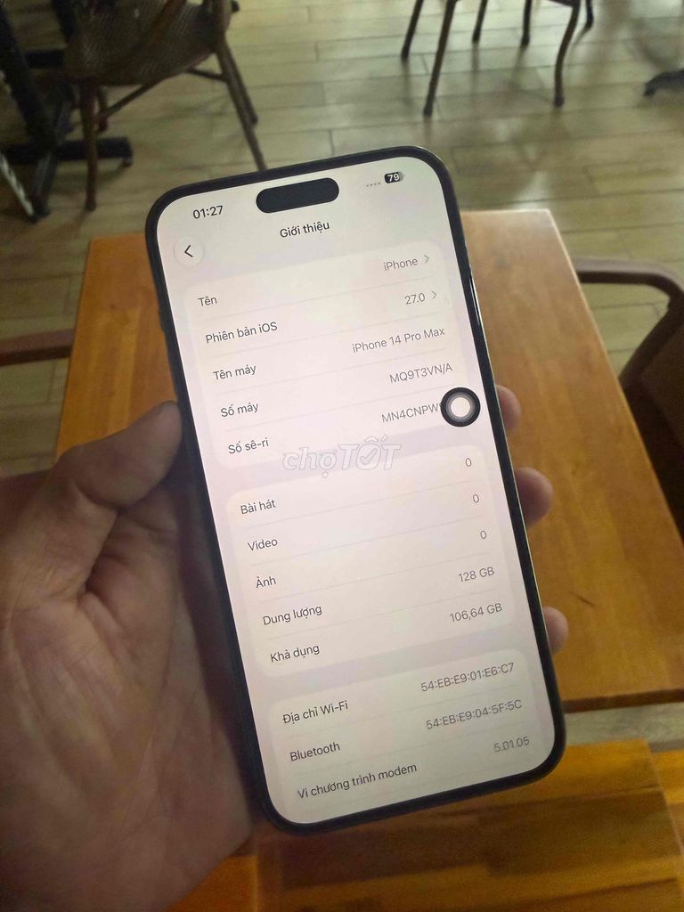 Apple iPhone 14 Pro Max 128GB Tím 98%. Mua bán Điện thoại tại Thành phố Tây Ninh Tây Ninh được đăng bởi cầm đồ  hình 1