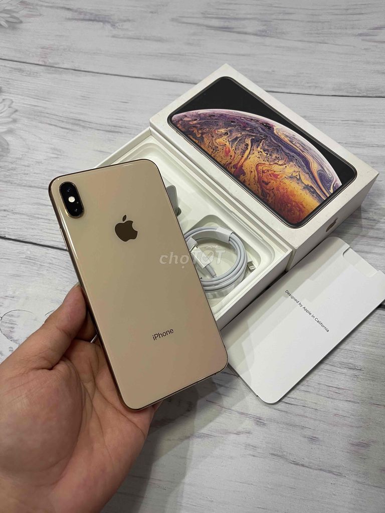 iPhone XSM 256G Gold QTế Full Áp Xài Mượt Pin 92%